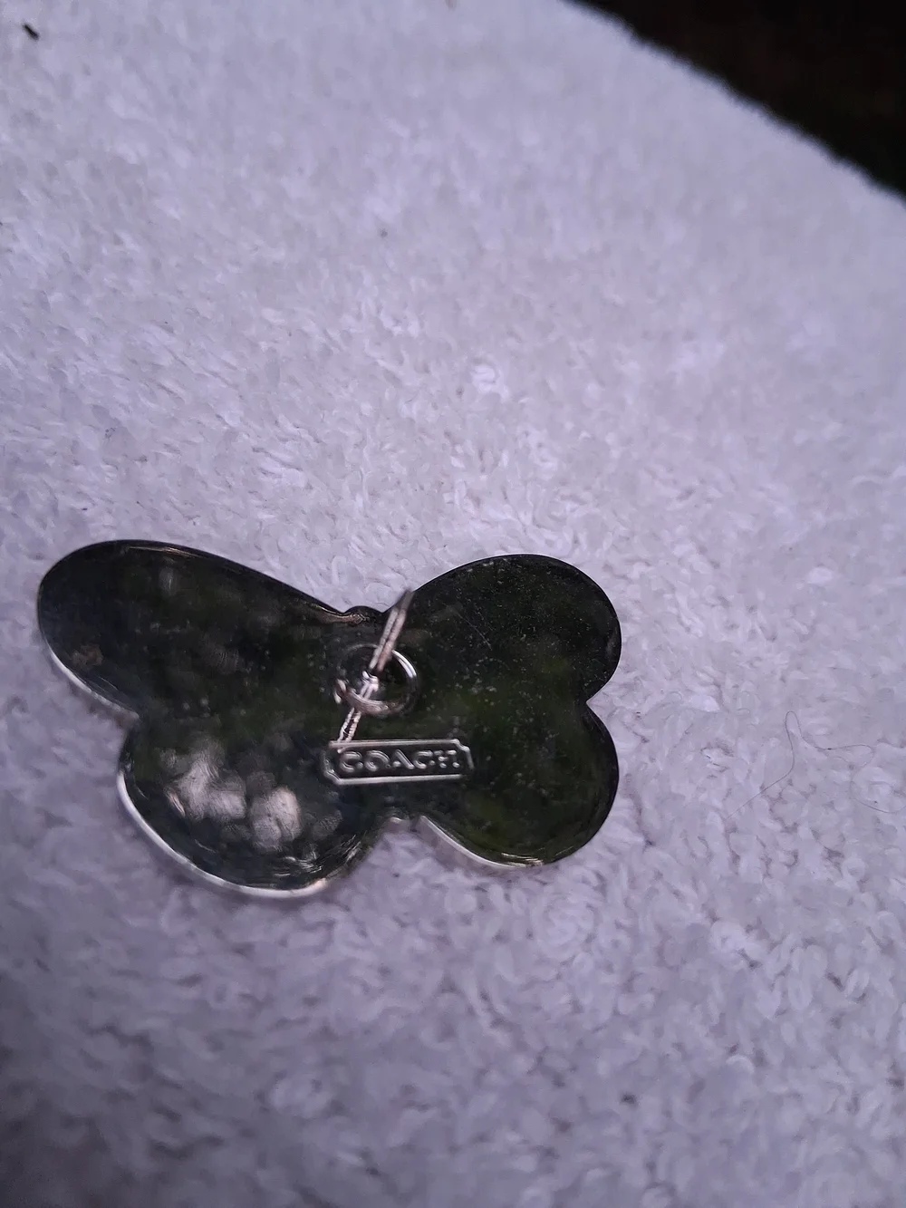 Coach Vintage New York Designer Green Butterfly Lapel Pin
